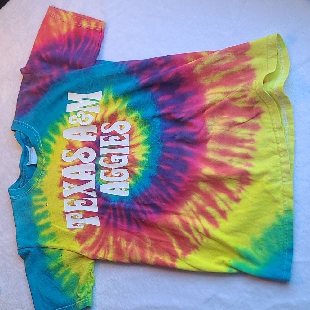 Texas A&M Hanes Tie-dye Women's Small T-shirt| Gig'em Aggies! 👍🏼